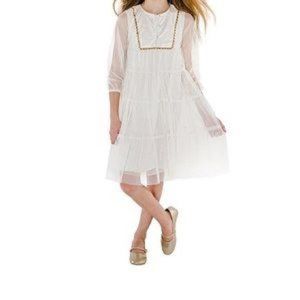 Masalakids Metallic Gypsy Dress with Gold Leggings